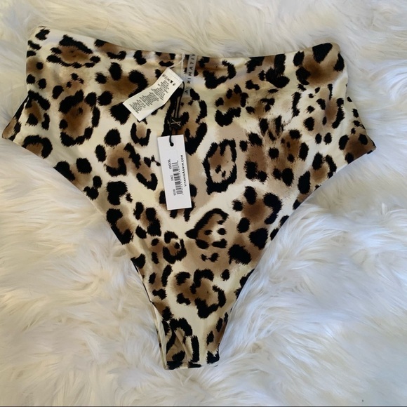 Vitamin A animal print high waisted bikini bottoms - Picture 3 of 9